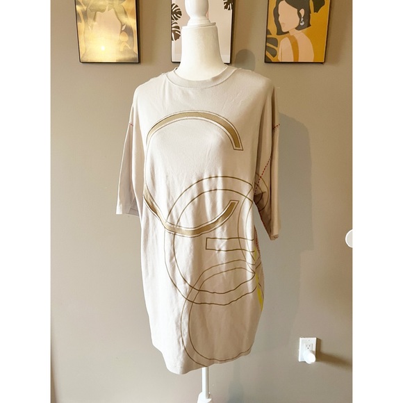 COOGI Other - Coogi Mens Tan Short Sleeve Logo Tee Shirt